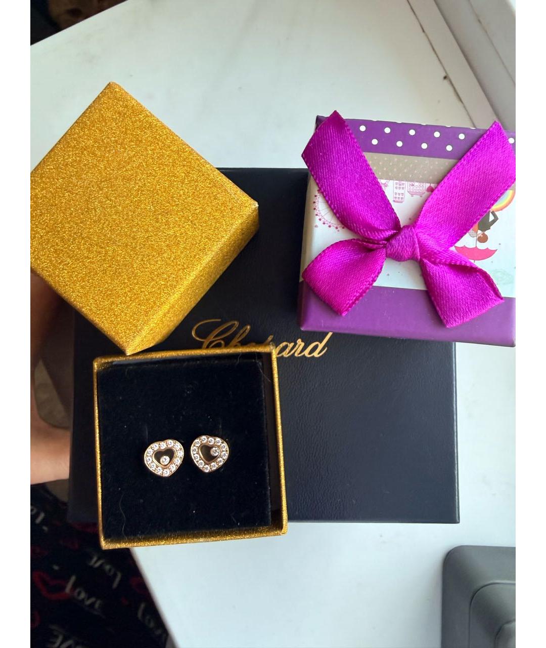 CHOPARD Золотые серьги из желтого золота, фото 8