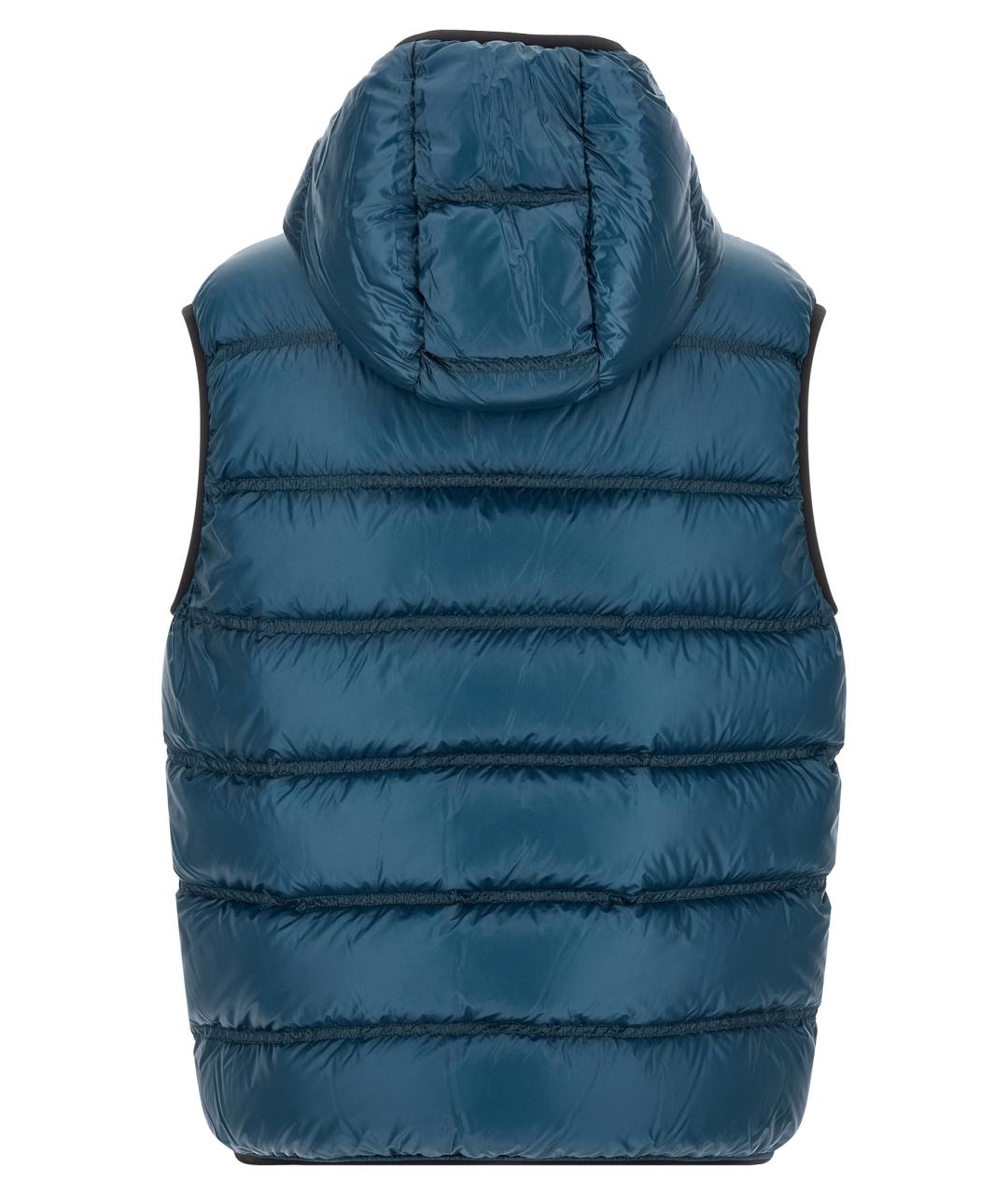 MONCLER Синий полиамидовый жилет, фото 2