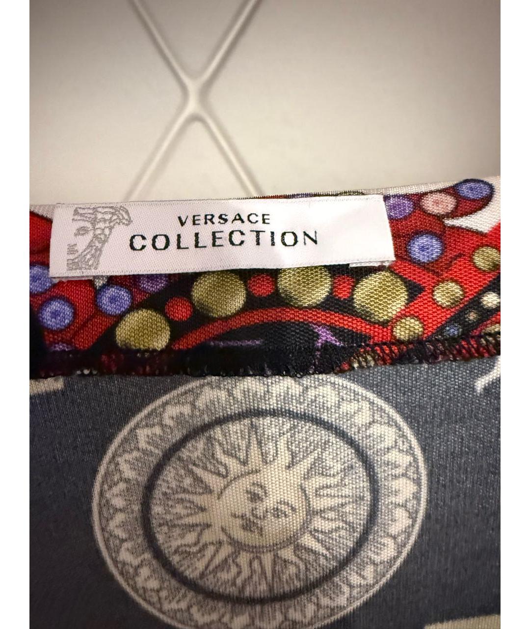 VERSACE COLLECTION Мульти вискозное повседневное платье, фото 3