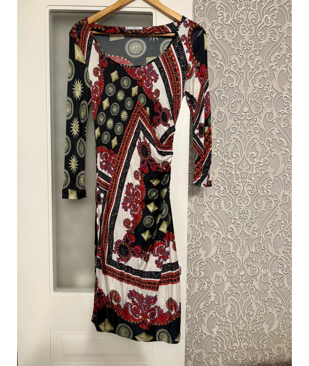 VERSACE COLLECTION Мульти вискозное повседневное платье, фото 6