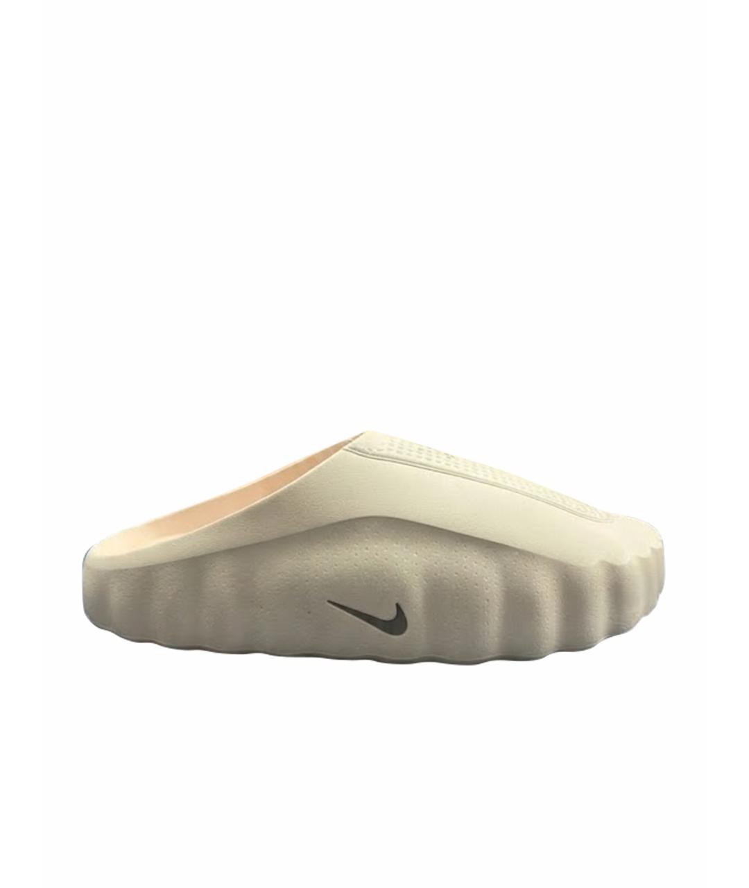 NIKE Бежевые резиновые сандалии, фото 1