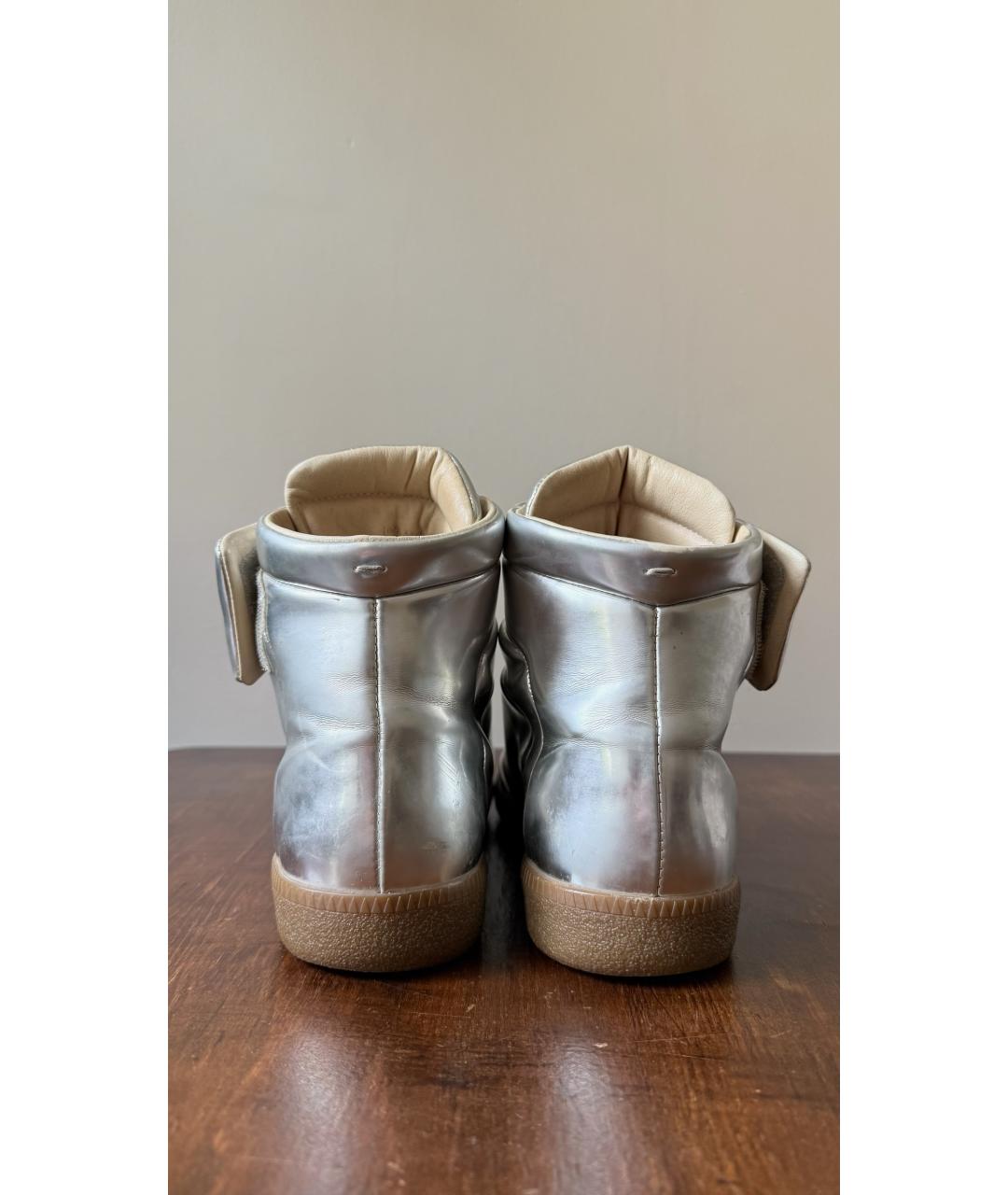 MAISON MARGIELA Серебряные кроссовки, фото 4