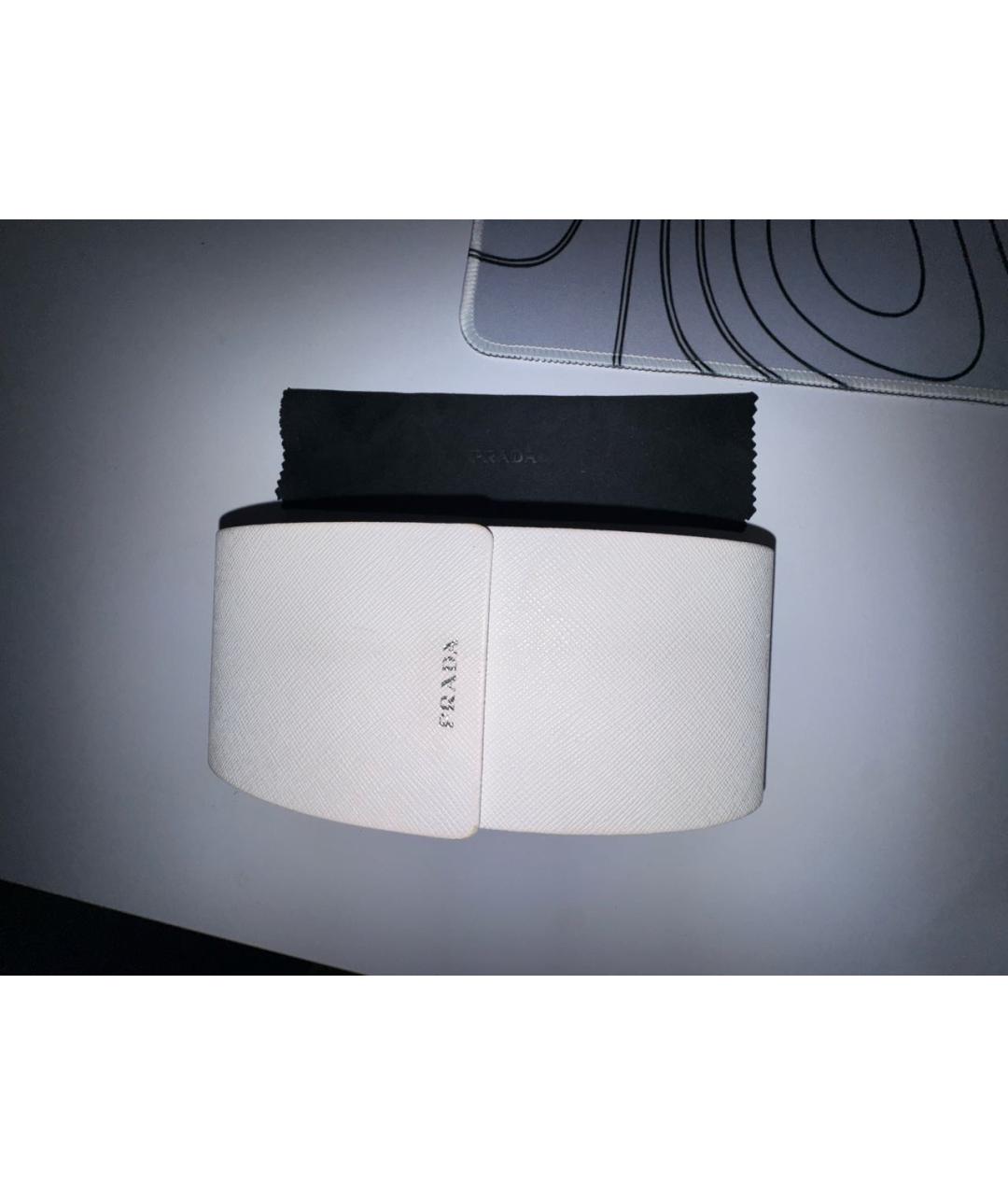 PRADA Коричневые пластиковые солнцезащитные очки, фото 4
