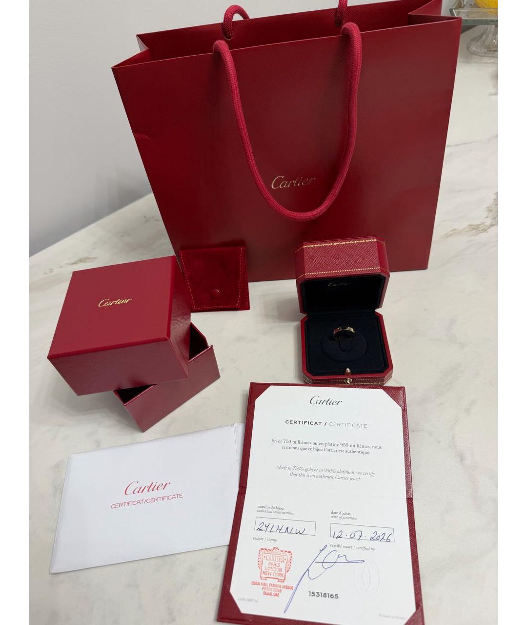CARTIER Желтое кольцо из желтого золота, фото 4