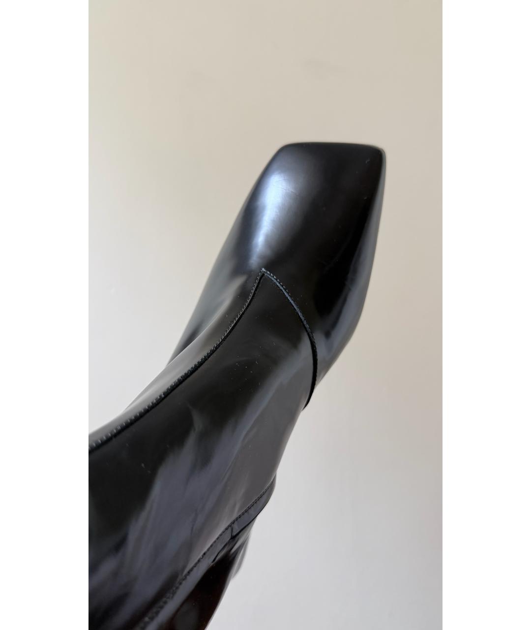 MAISON MARGIELA Черные кожаные ботильоны, фото 5