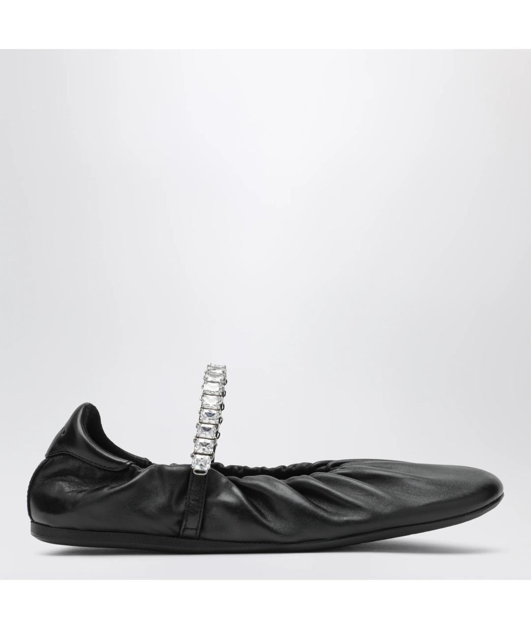JIMMY CHOO Черные кожаные балетки, фото 3