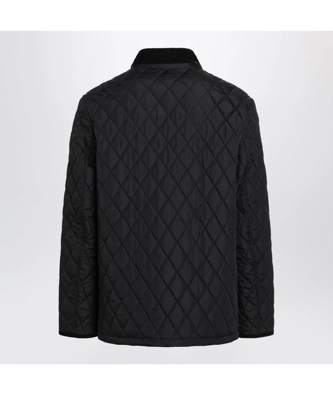 BURBERRY Черная полиамидовая куртка, фото 2