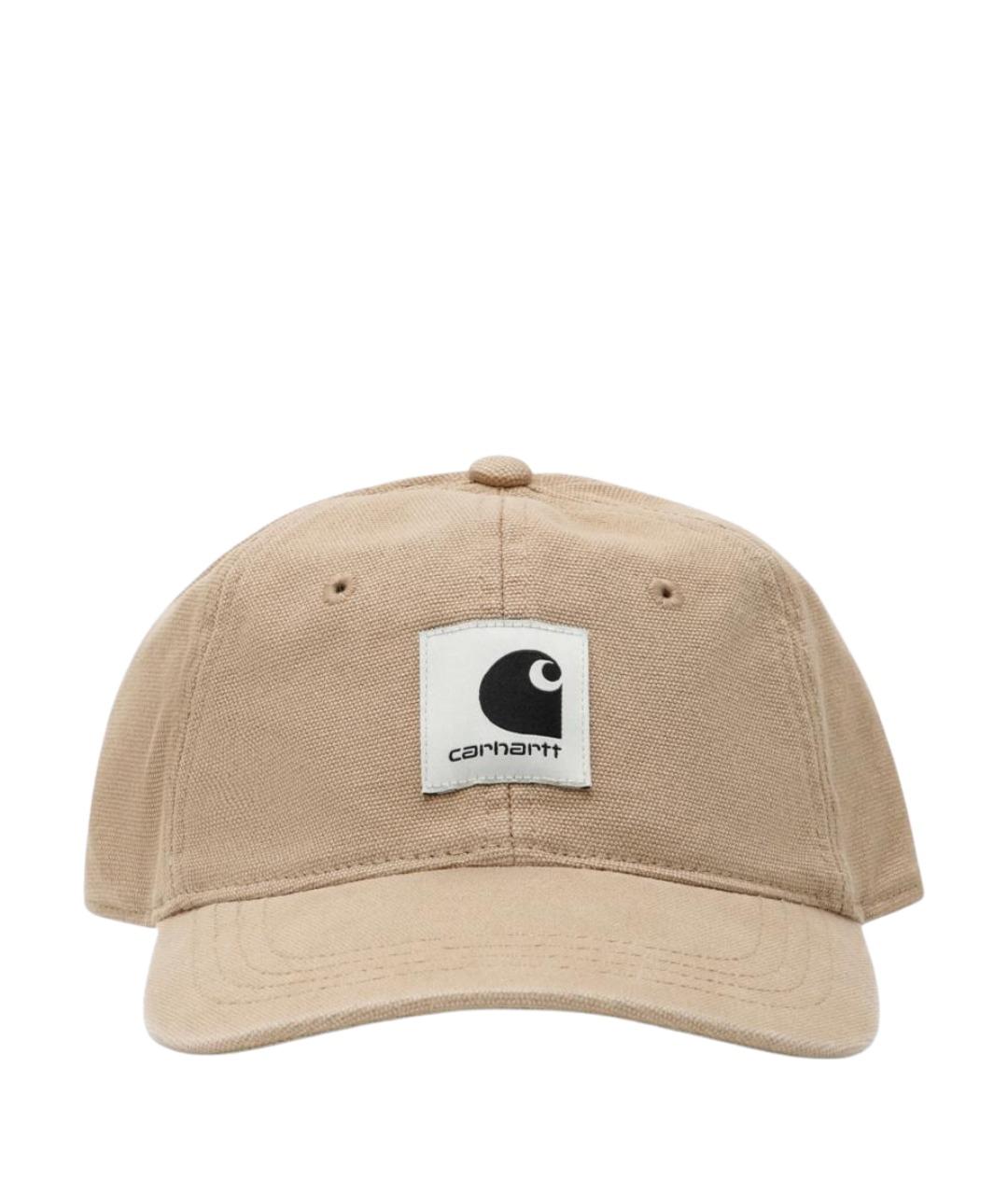 CARHARTT WIP Бежевая хлопковая кепка/бейсболка, фото 1