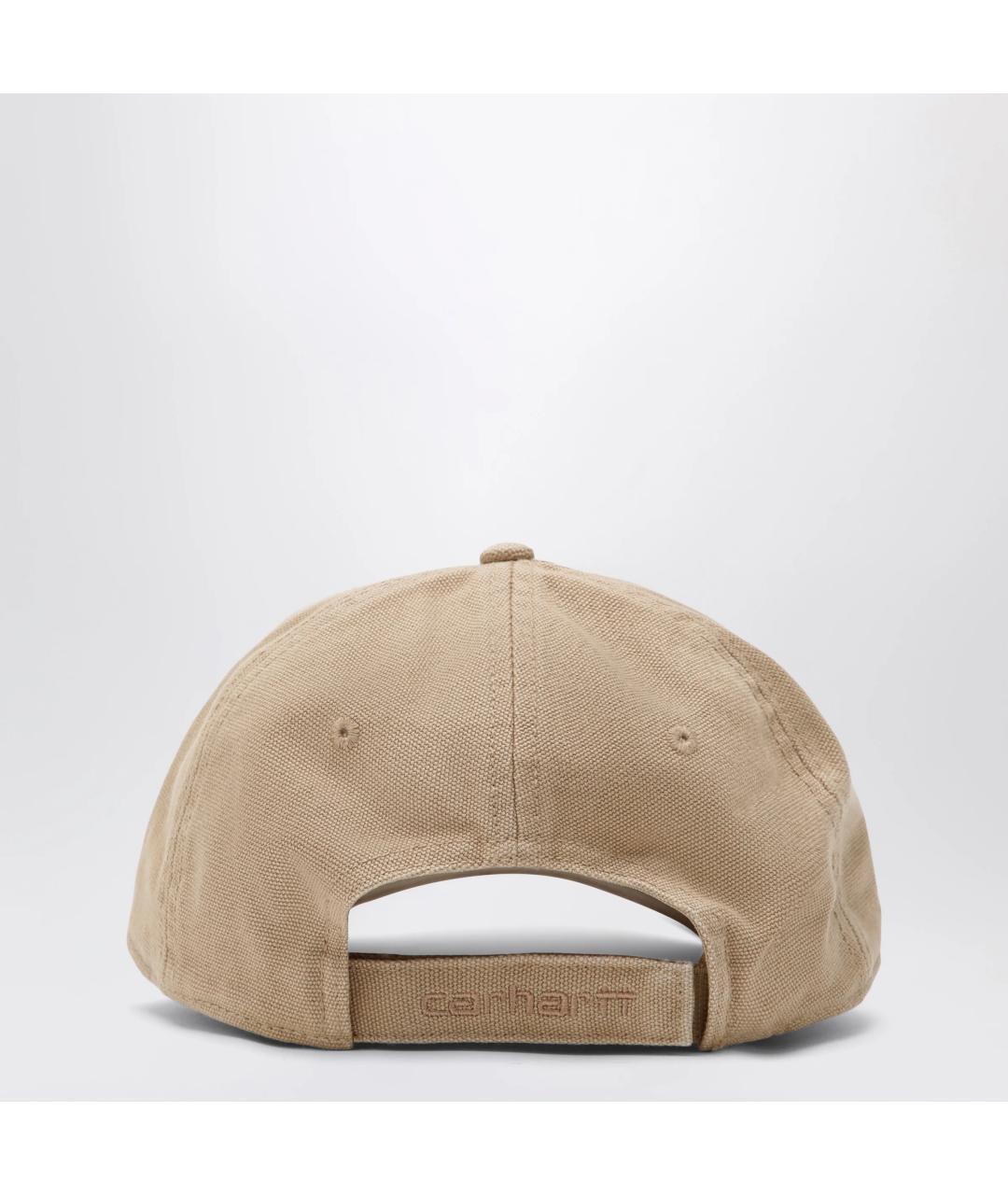 CARHARTT WIP Бежевая хлопковая кепка/бейсболка, фото 2