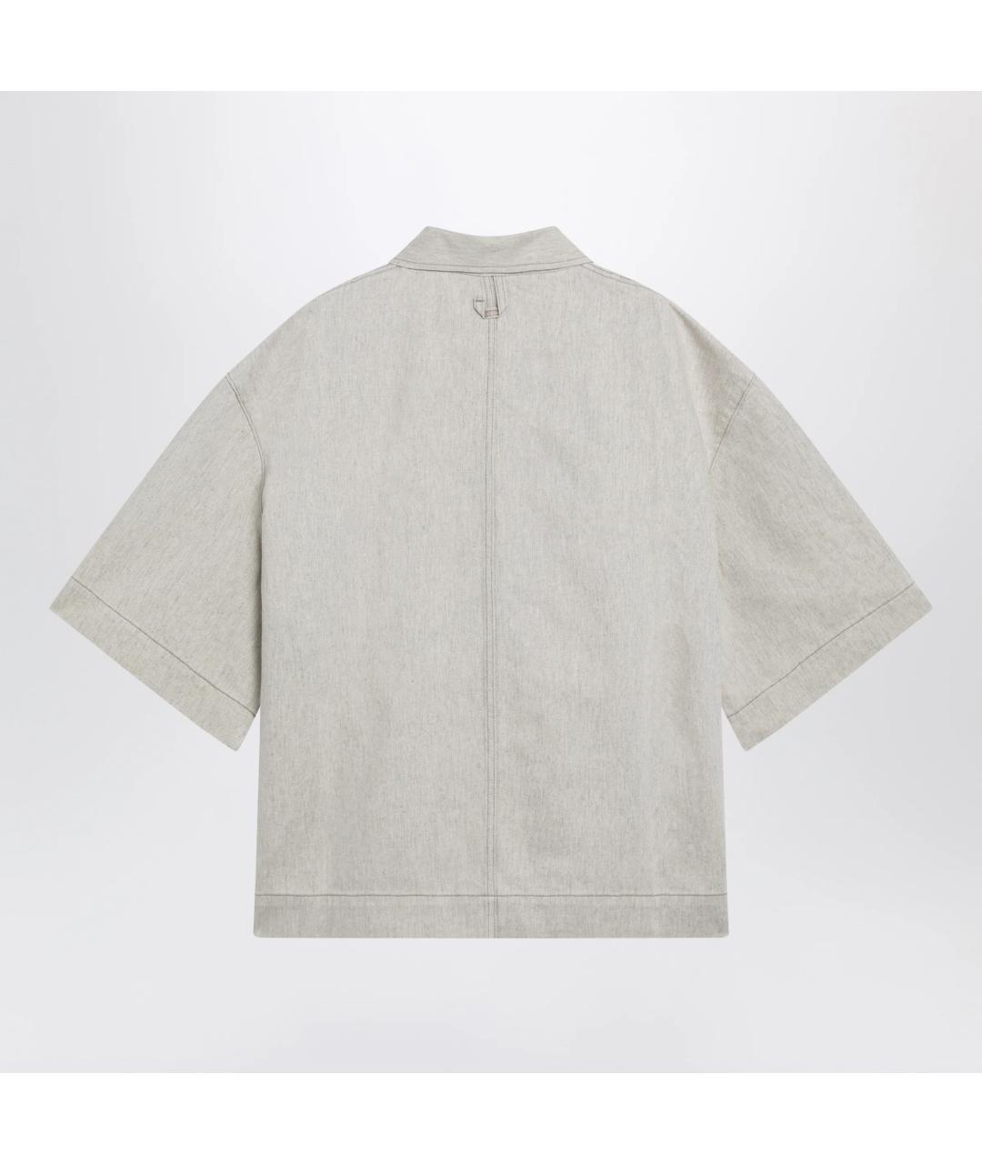 JACQUEMUS Бежевая хлопковая кэжуал рубашка, фото 2