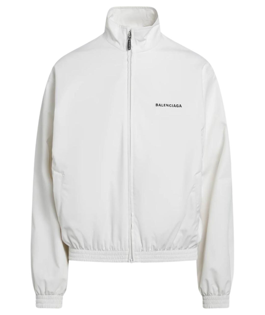 BALENCIAGA Белая полиэстеровая куртка, фото 1