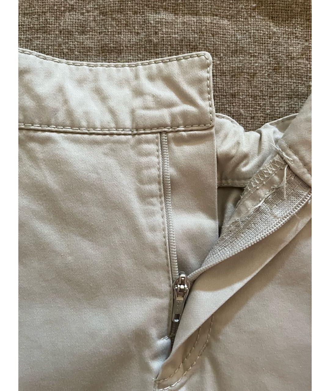 BURBERRY Бежевая хлопковая юбка, фото 3