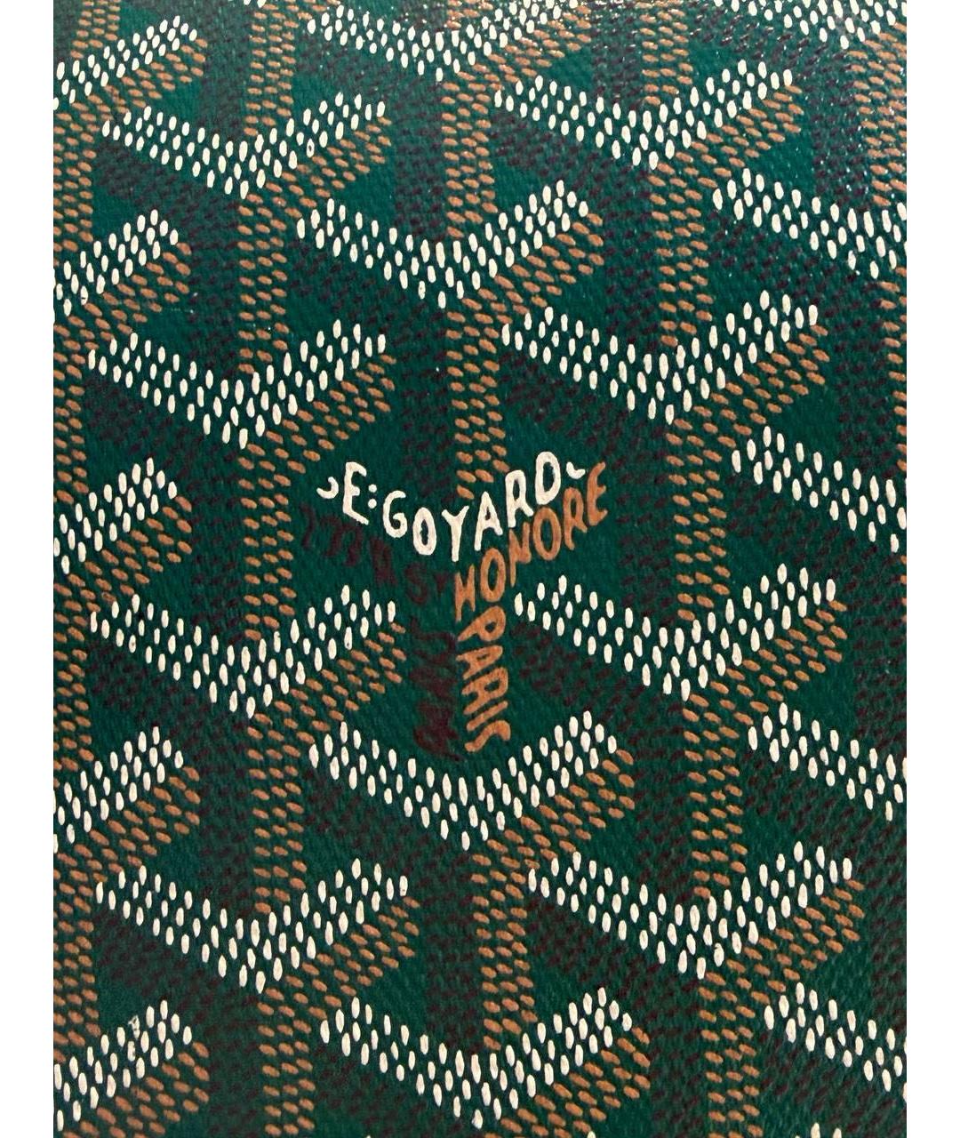GOYARD Зеленая канва сумка на плечо, фото 5