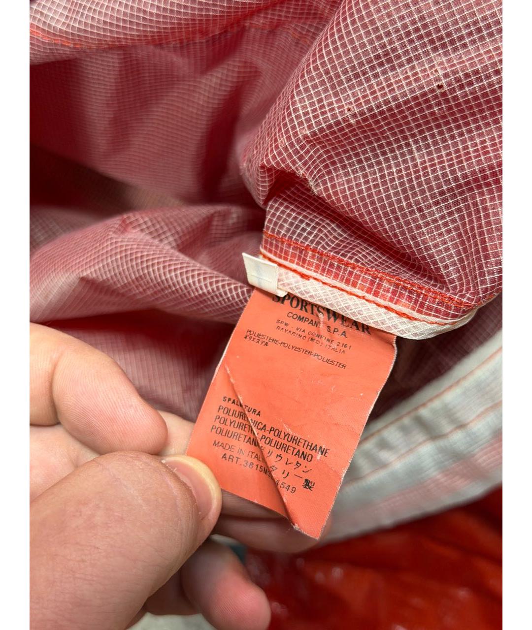 STONE ISLAND Красная полиуретановая куртка, фото 6