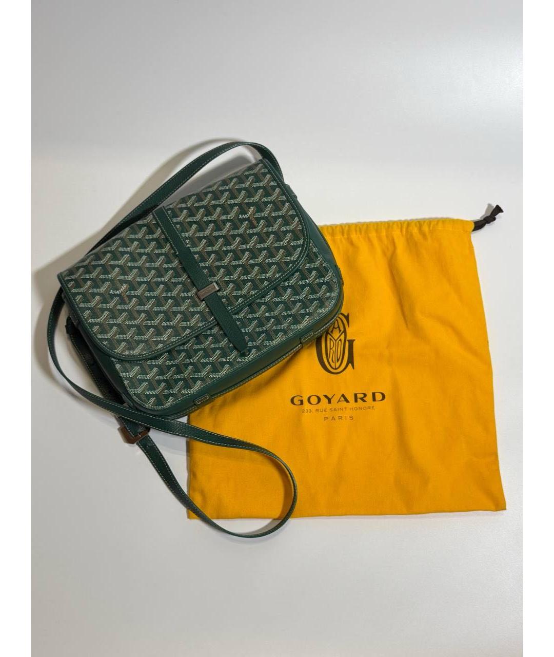 GOYARD Зеленая канва сумка через плечо, фото 6