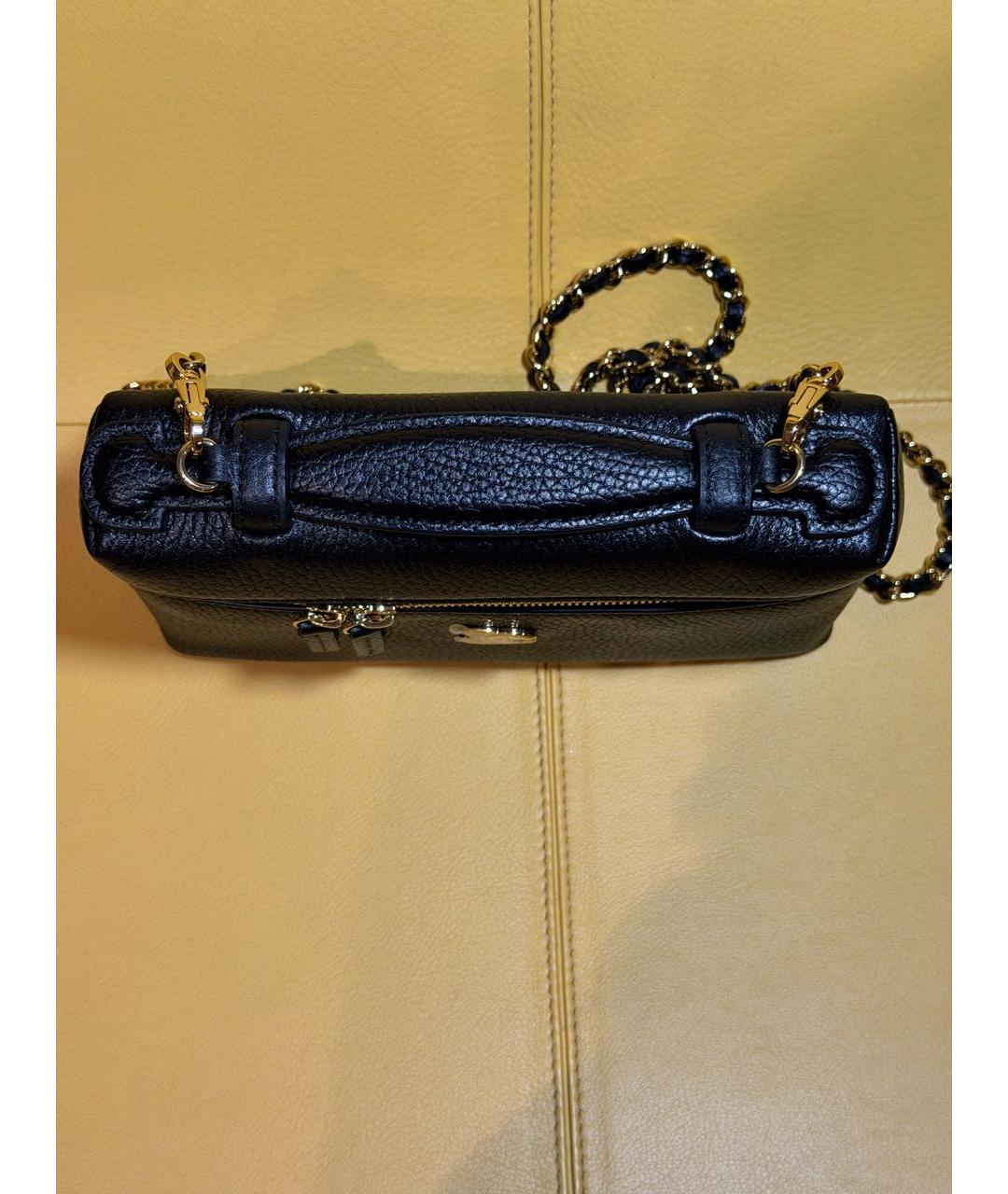 CHANEL Черная кожаная сумка через плечо, фото 4