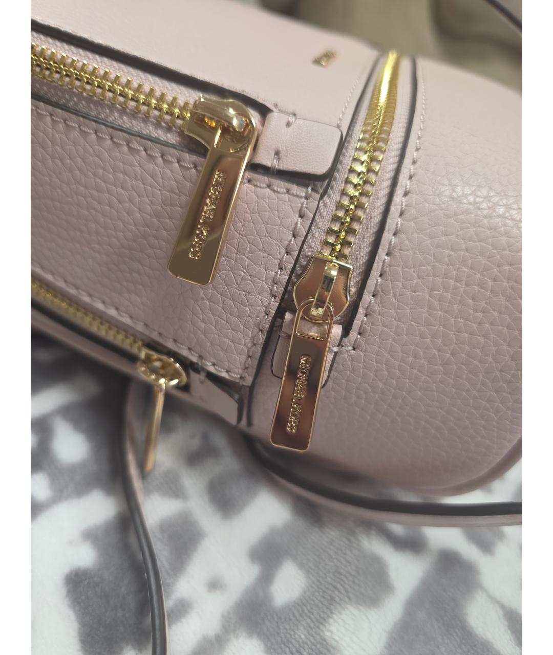 MICHAEL KORS Розовый кожаный рюкзак, фото 6