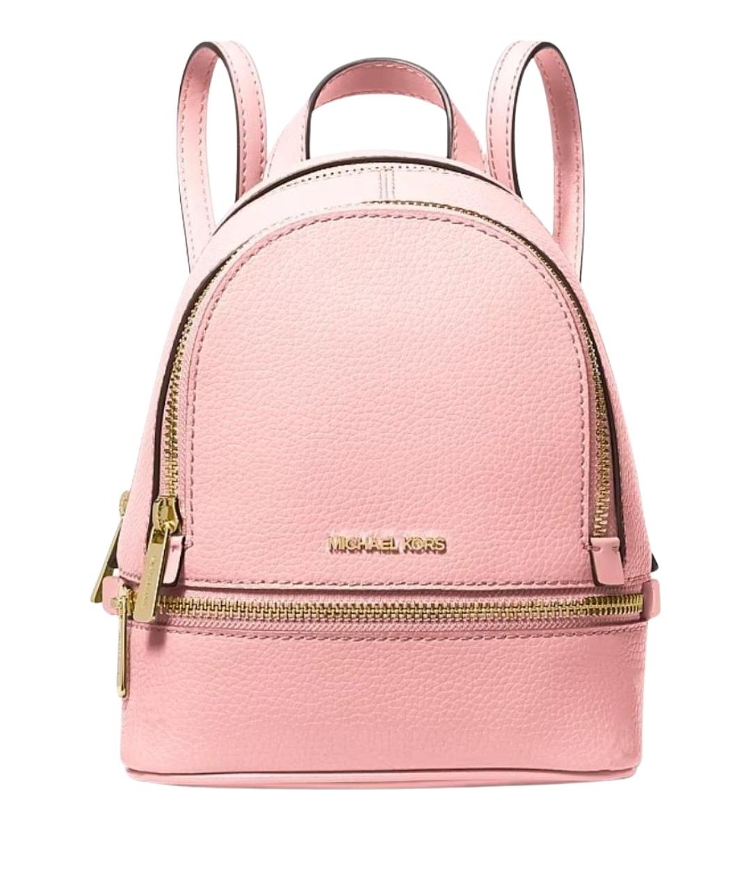 MICHAEL KORS Розовый кожаный рюкзак, фото 1