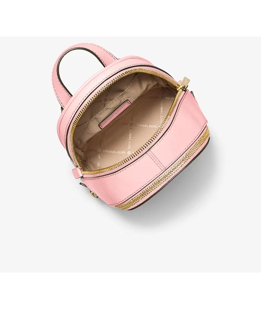 MICHAEL KORS Розовый кожаный рюкзак, фото 2