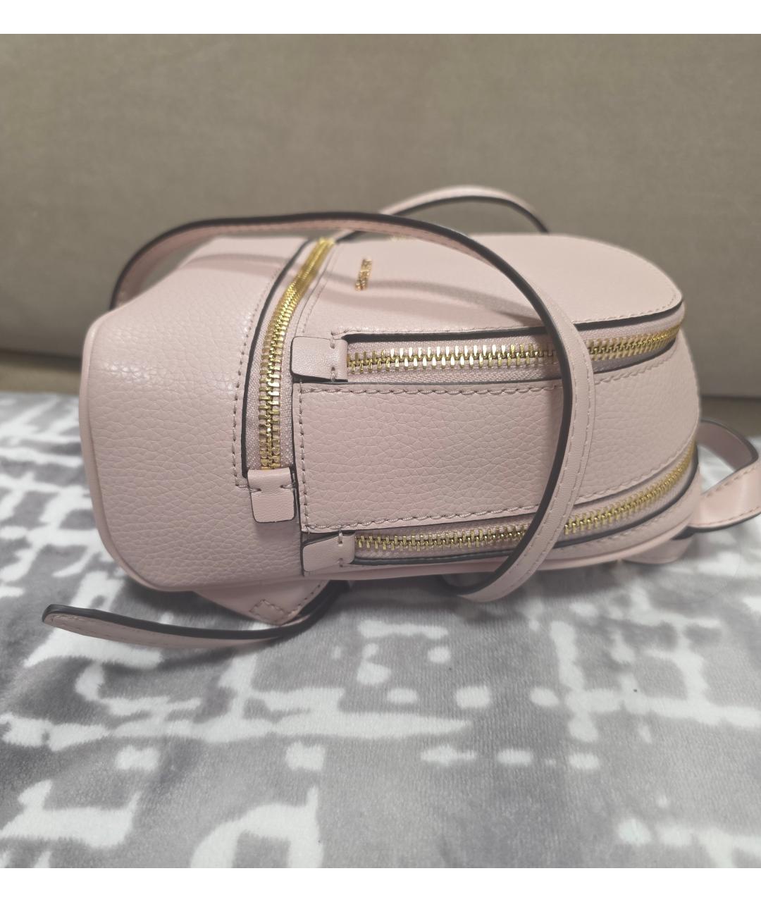 MICHAEL KORS Розовый кожаный рюкзак, фото 8