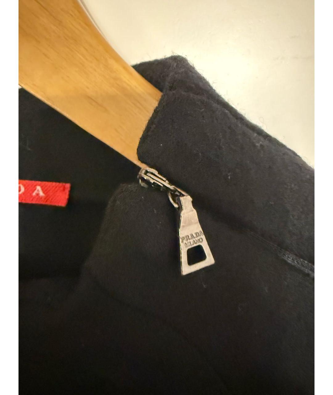 PRADA Черное шерстяное повседневное платье, фото 4