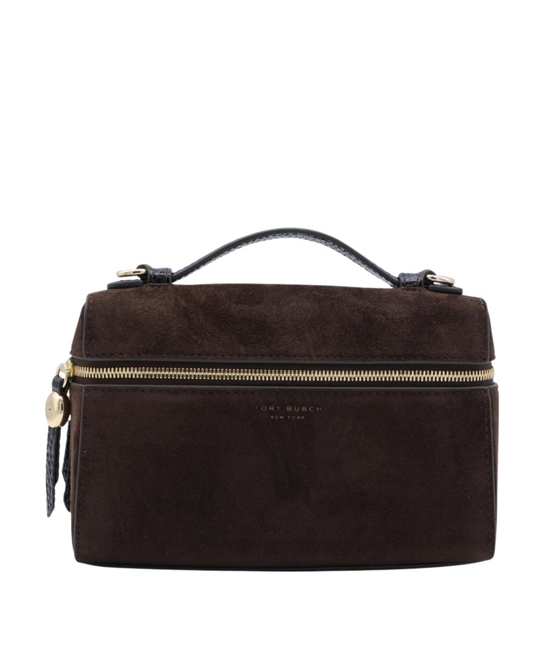 TORY BURCH Коричневая сумка с короткими ручками, фото 1