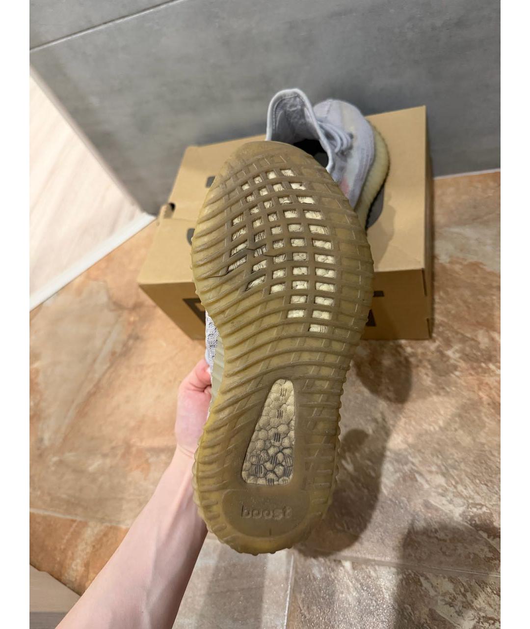 ADIDAS YEEZY Серые низкие кроссовки / кеды, фото 8