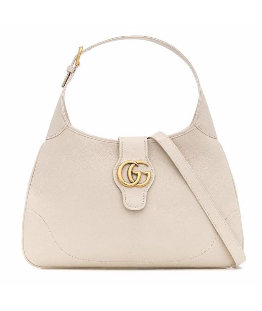 GUCCI Бежевая кожаная сумка через плечо, фото 1