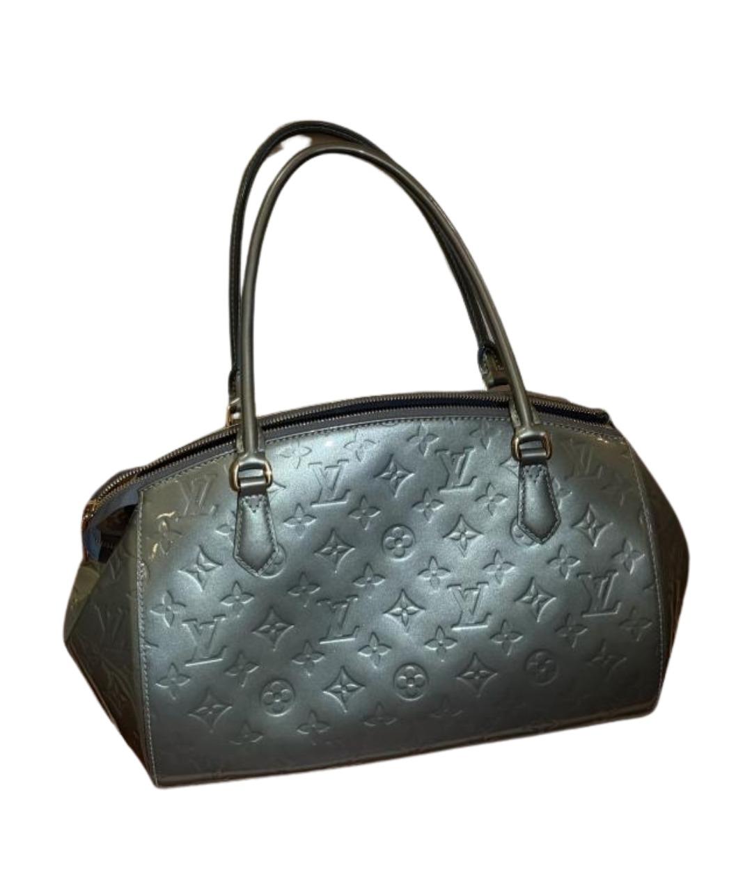 LOUIS VUITTON Зеленая сумка тоут из лакированной кожи, фото 1
