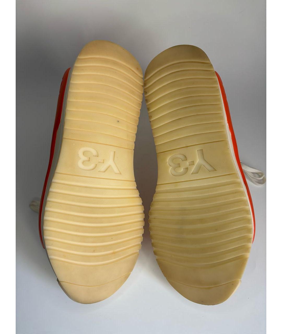 Y-3 Белые кожаные низкие кроссовки / кеды, фото 6