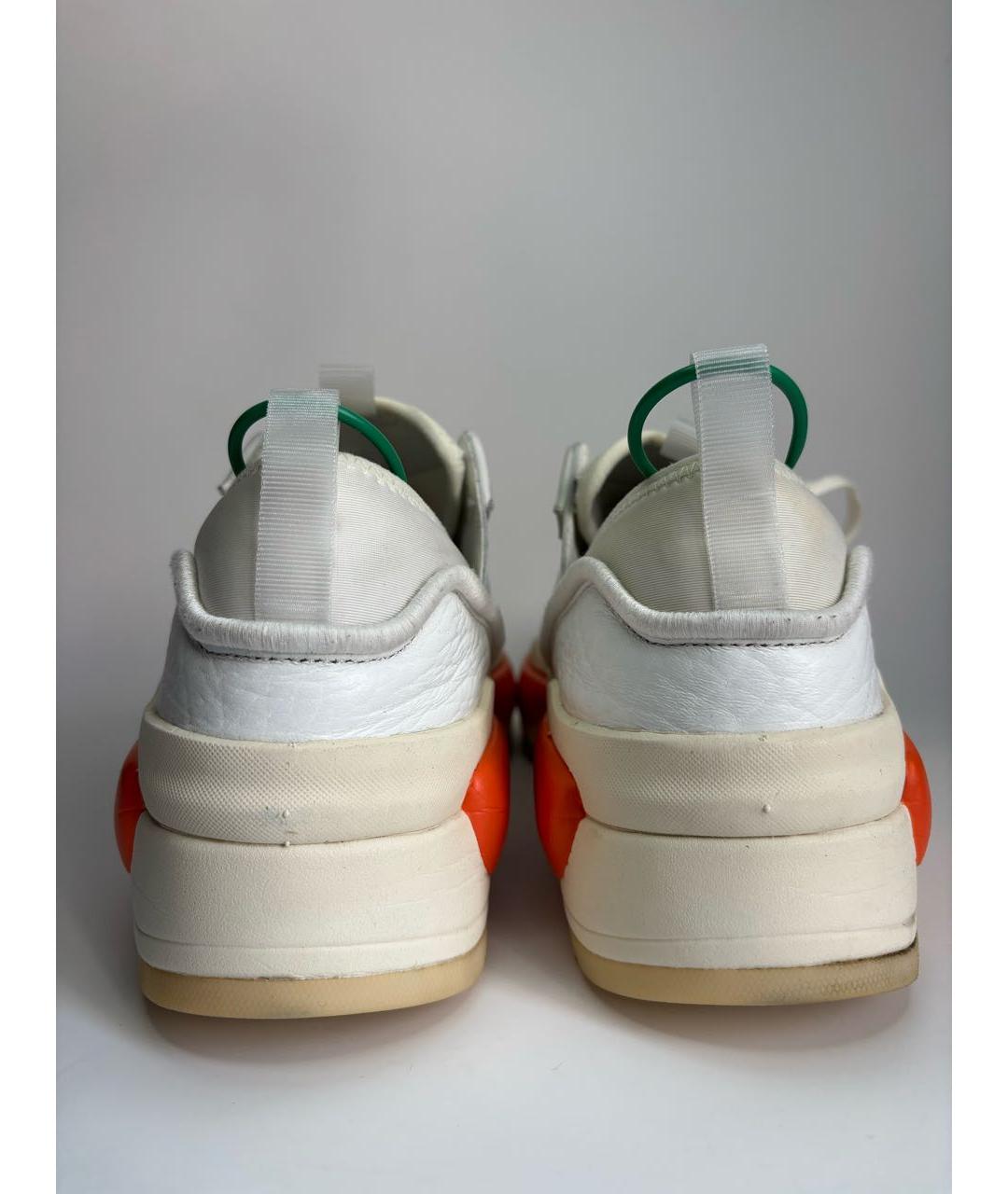 Y-3 Белые кожаные низкие кроссовки / кеды, фото 3