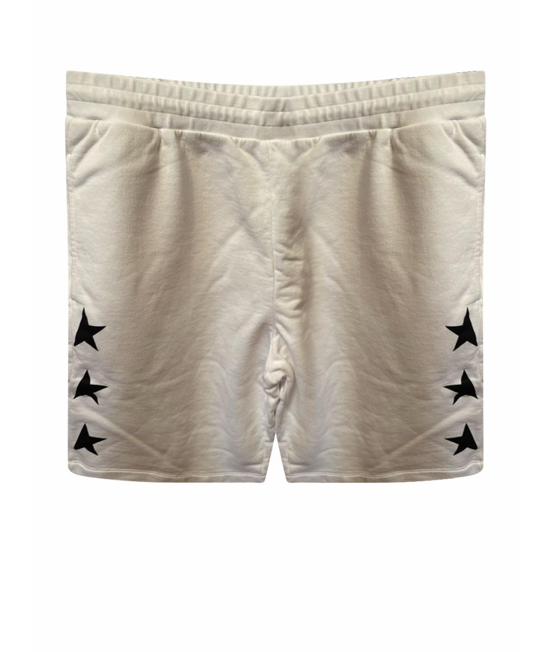 GOLDEN GOOSE Белые хлопковые шорты, фото 1