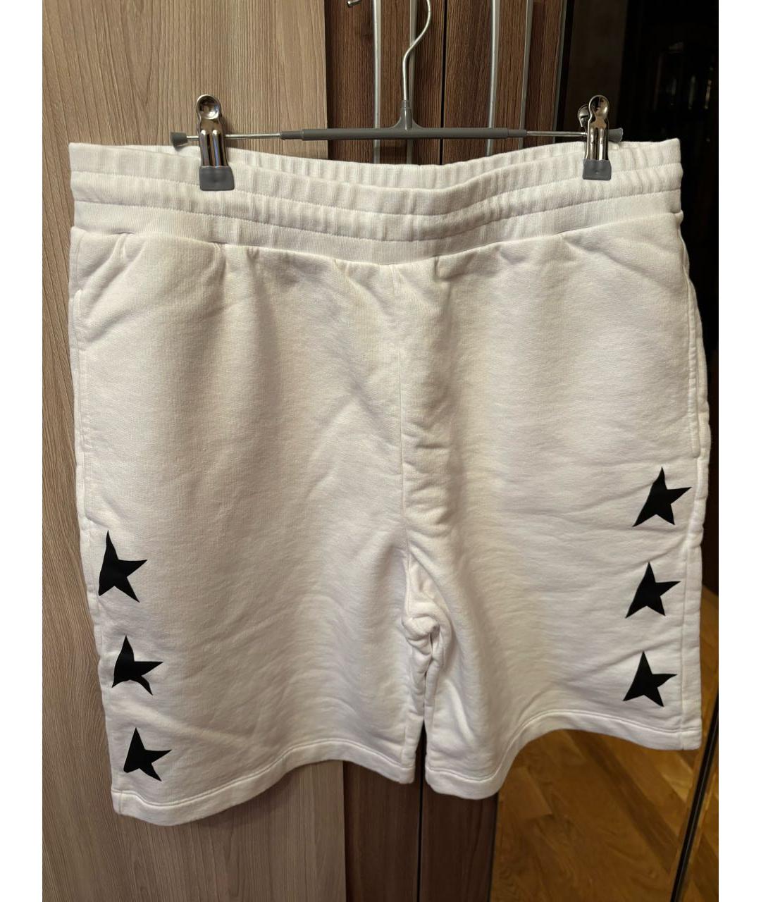 GOLDEN GOOSE Белые хлопковые шорты, фото 5