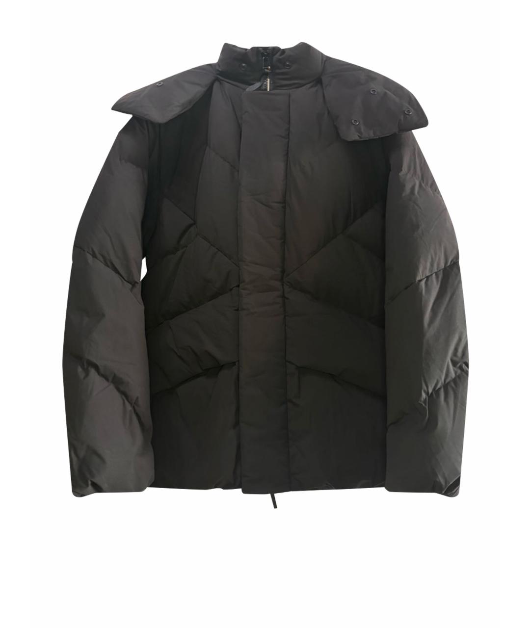 YOHJI YAMAMOTO Черный полиэстеровый пуховик, фото 1