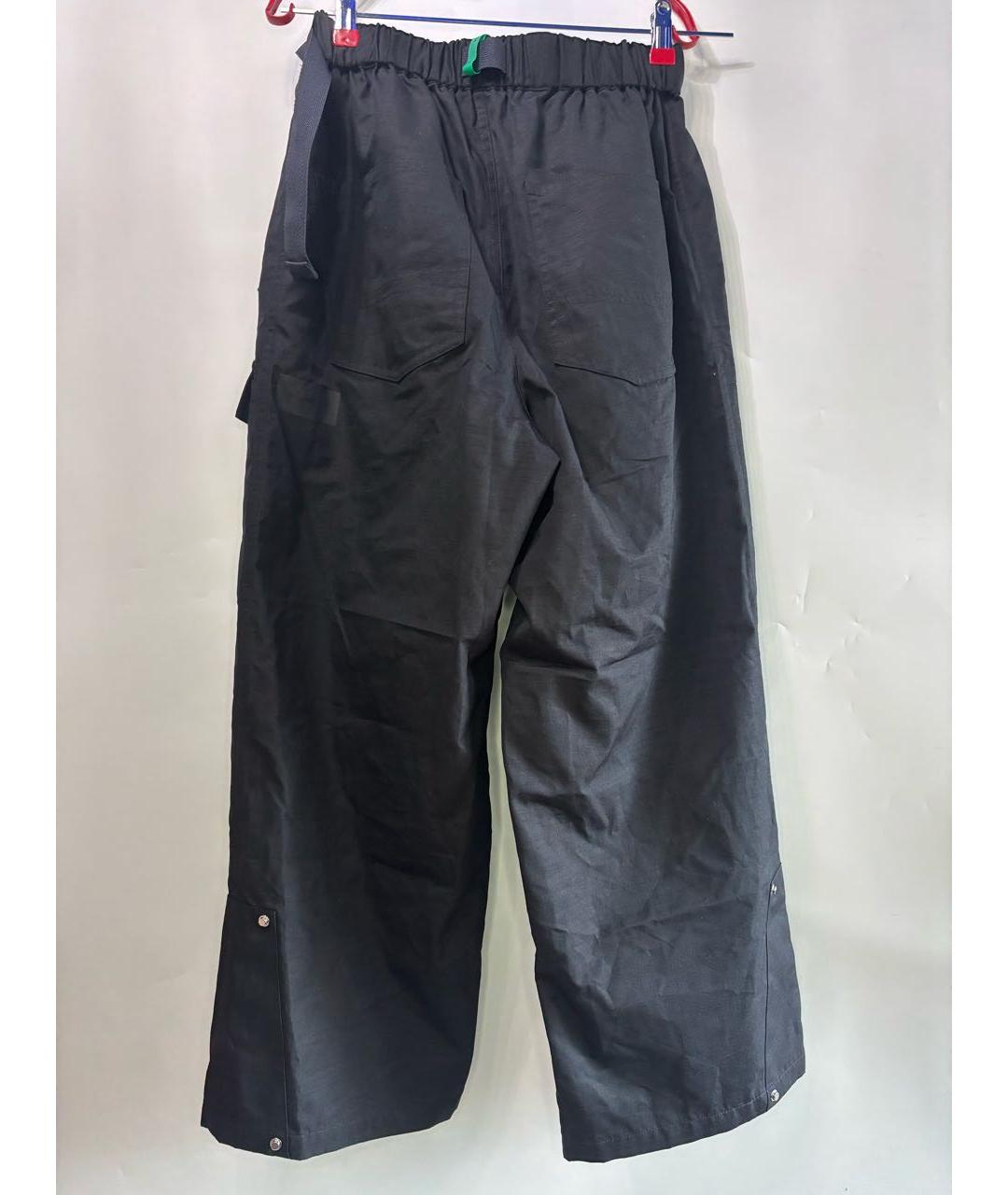 Y-3 Черные хлопковые повседневные брюки, фото 2