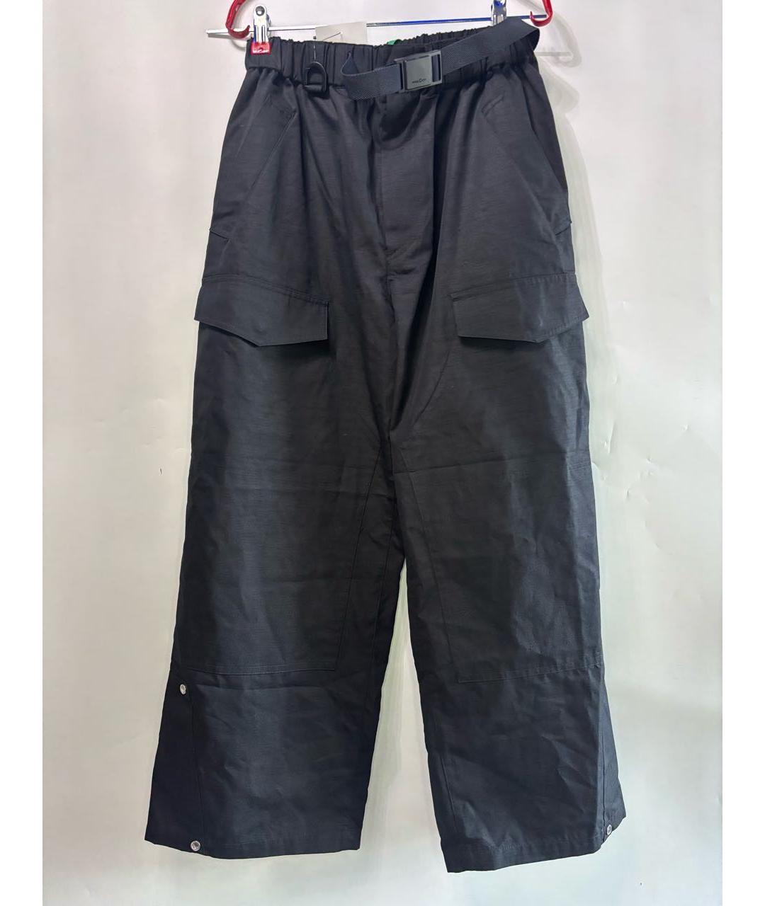 Y-3 Черные хлопковые повседневные брюки, фото 7