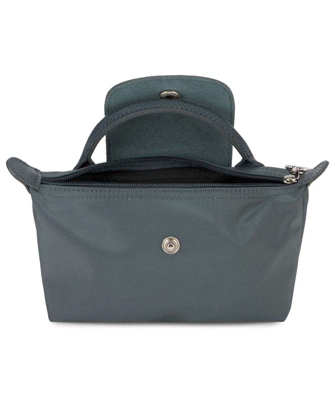 LONGCHAMP Серая синтетическая сумка тоут, фото 4
