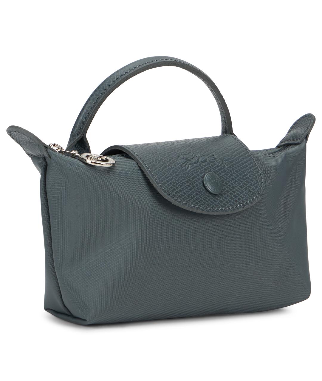 LONGCHAMP Серая синтетическая сумка тоут, фото 2