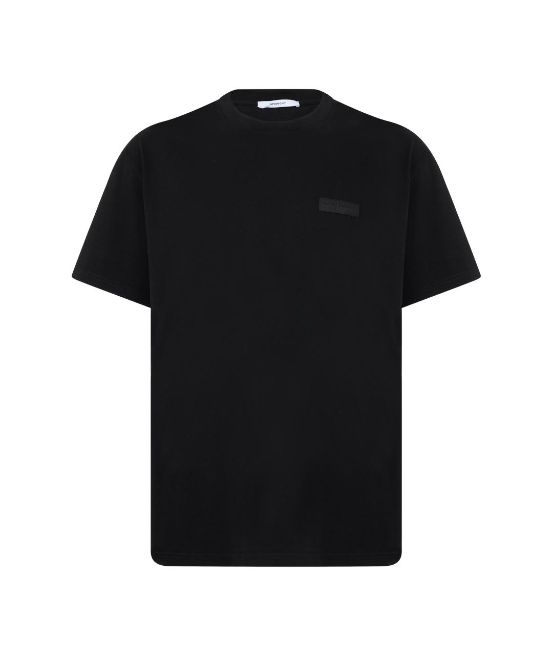 GIVENCHY Черная хлопковая футболка, фото 1