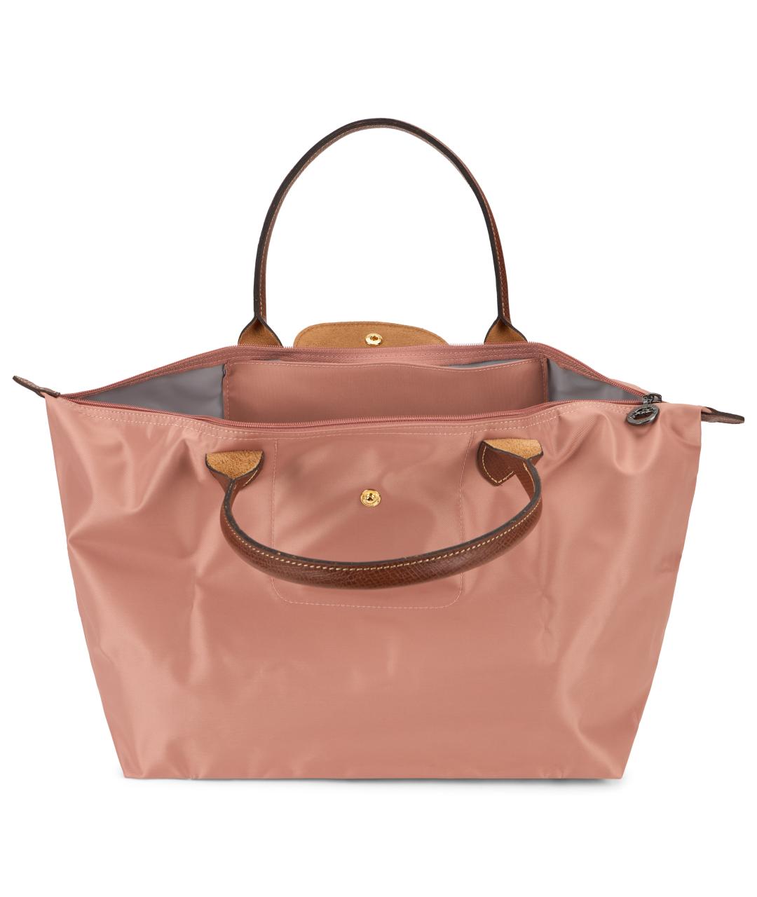 LONGCHAMP Розовая синтетическая сумка тоут, фото 4