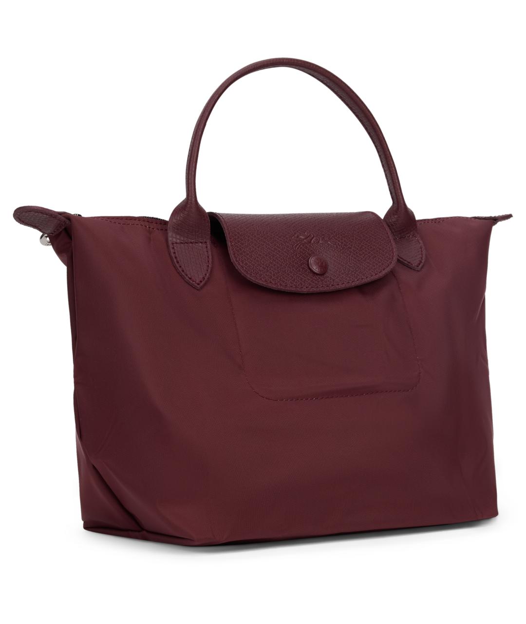 LONGCHAMP Бордовая синтетическая сумка тоут, фото 2