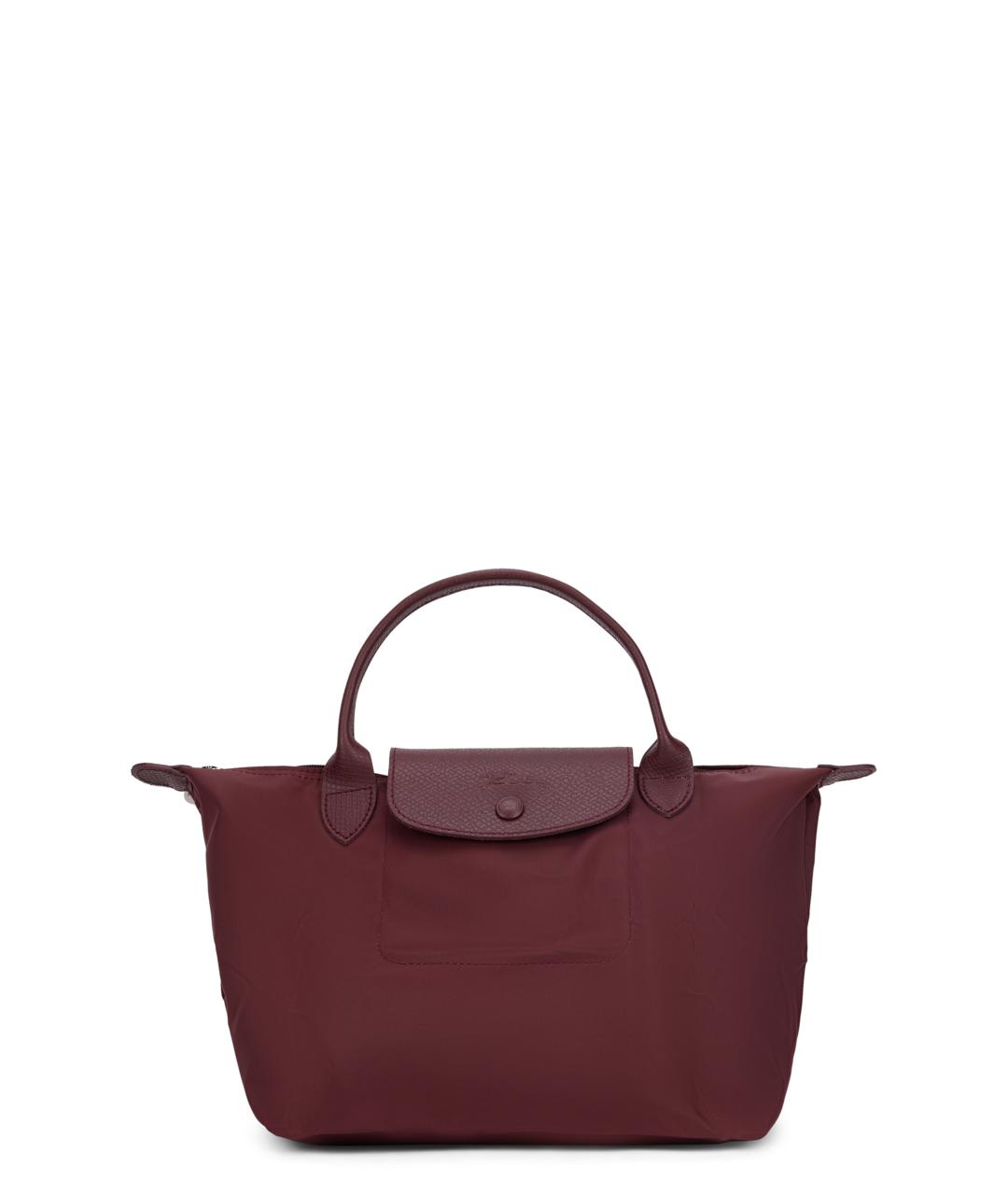 LONGCHAMP Бордовая синтетическая сумка тоут, фото 1