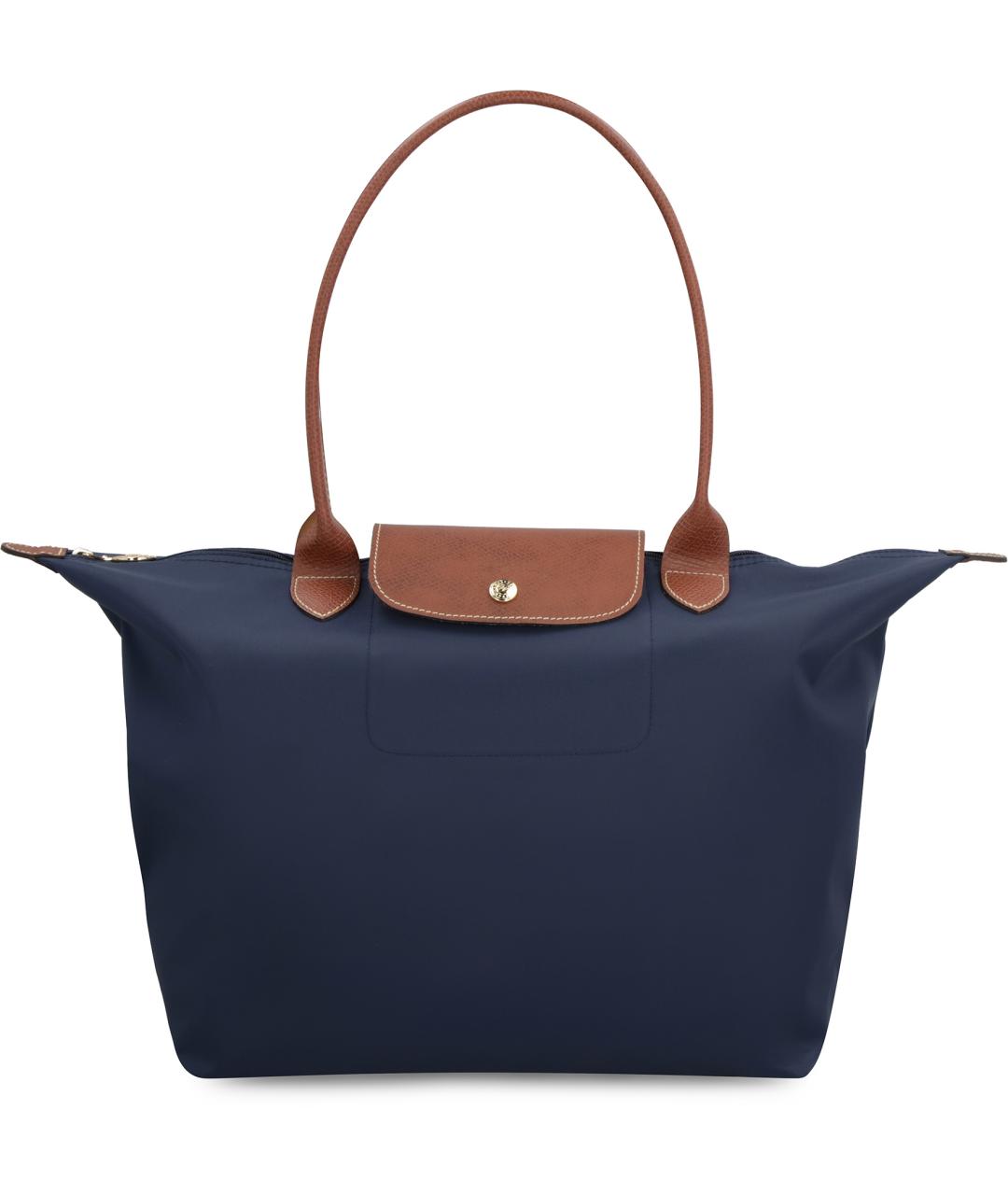 LONGCHAMP Синяя синтетическая сумка тоут, фото 2