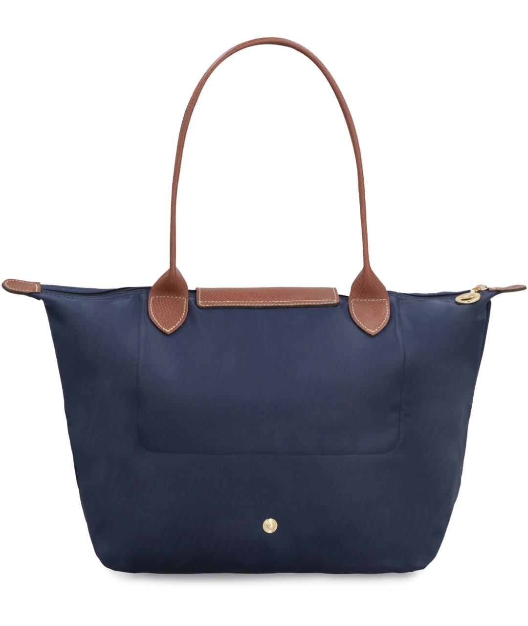 LONGCHAMP Синяя синтетическая сумка тоут, фото 3