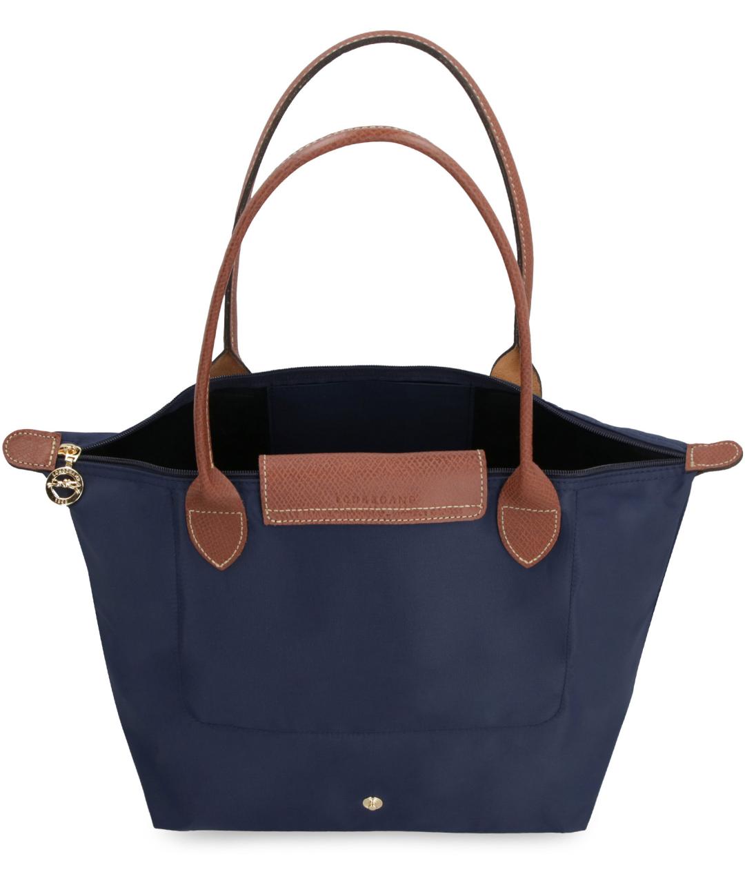 LONGCHAMP Синяя синтетическая сумка тоут, фото 4
