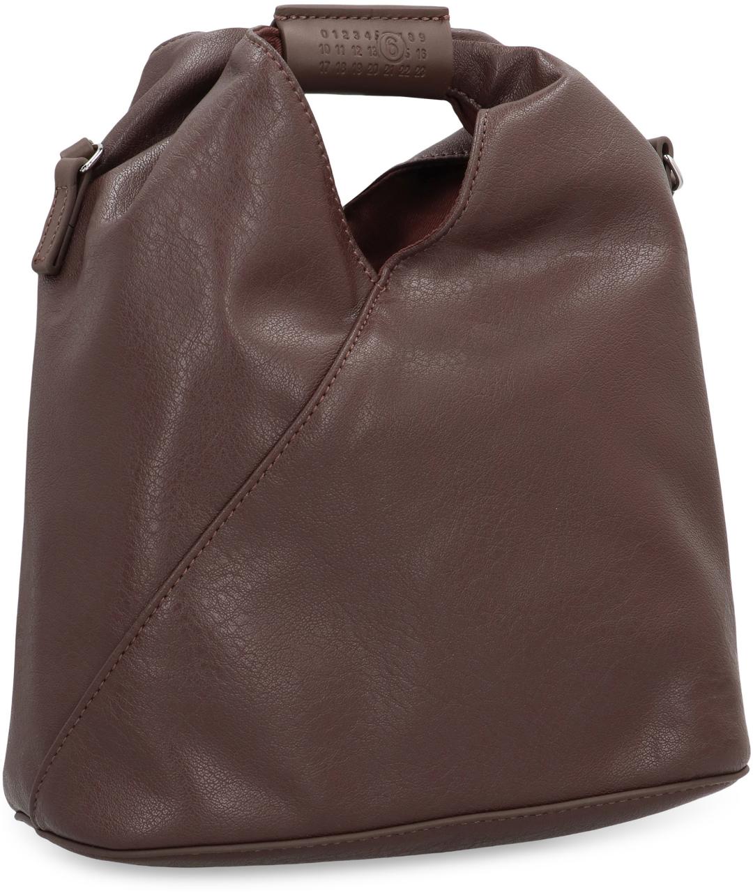 MM6 MAISON MARGIELA Коричневая сумка с короткими ручками из искусственной кожи, фото 2
