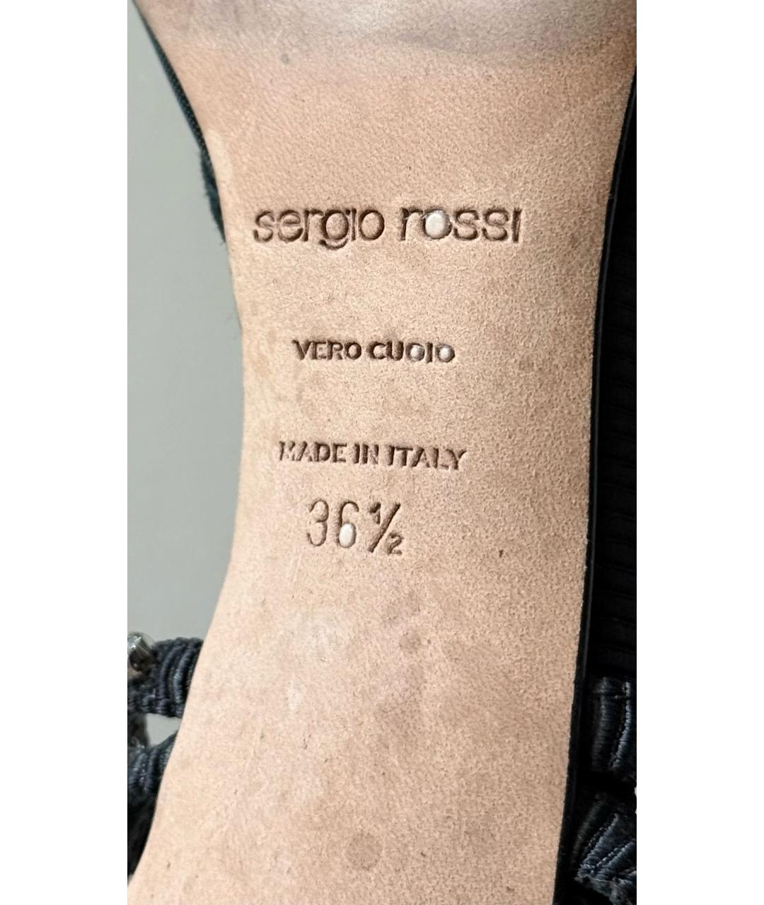SERGIO ROSSI Черные туфли, фото 8