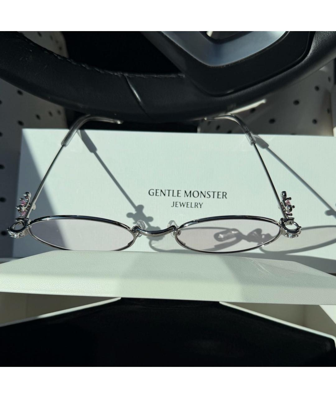 GENTLE MONSTER Розовые металлические солнцезащитные очки, фото 8
