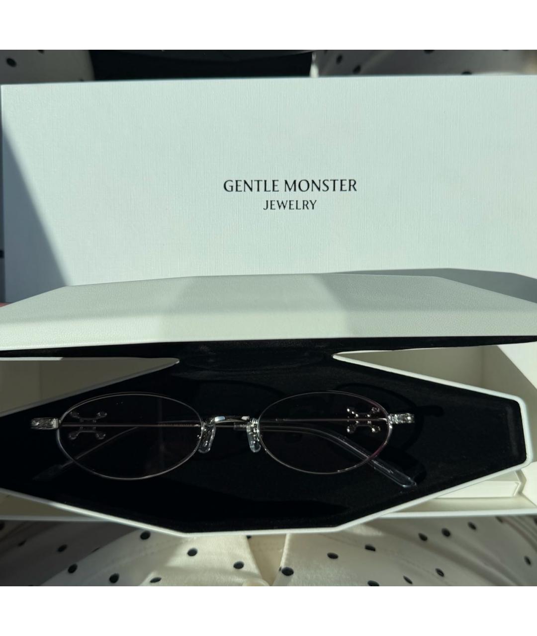 GENTLE MONSTER Розовые металлические солнцезащитные очки, фото 2