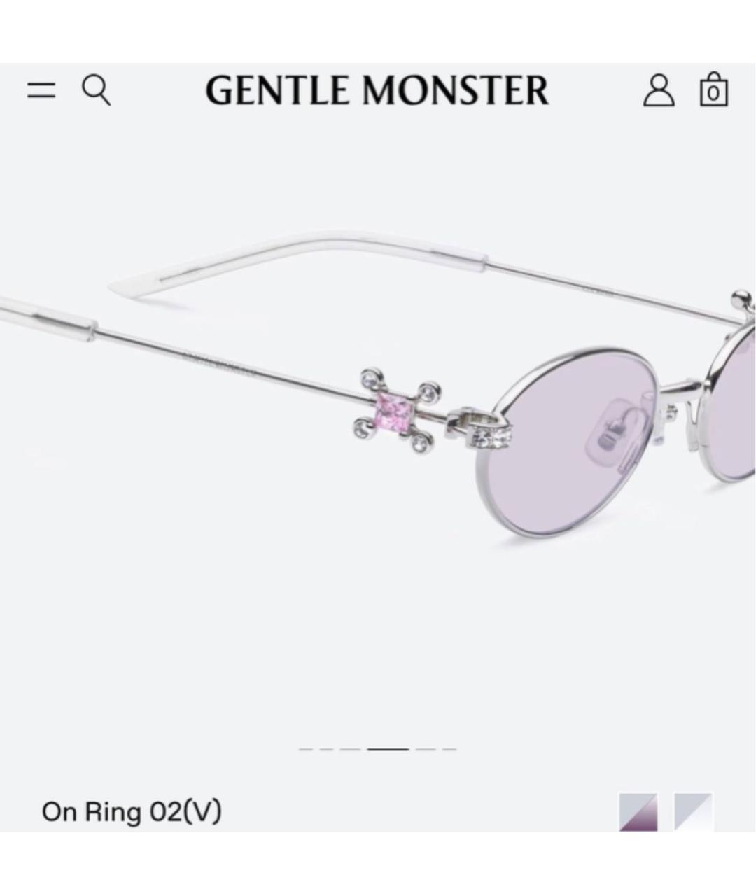 GENTLE MONSTER Розовые металлические солнцезащитные очки, фото 7